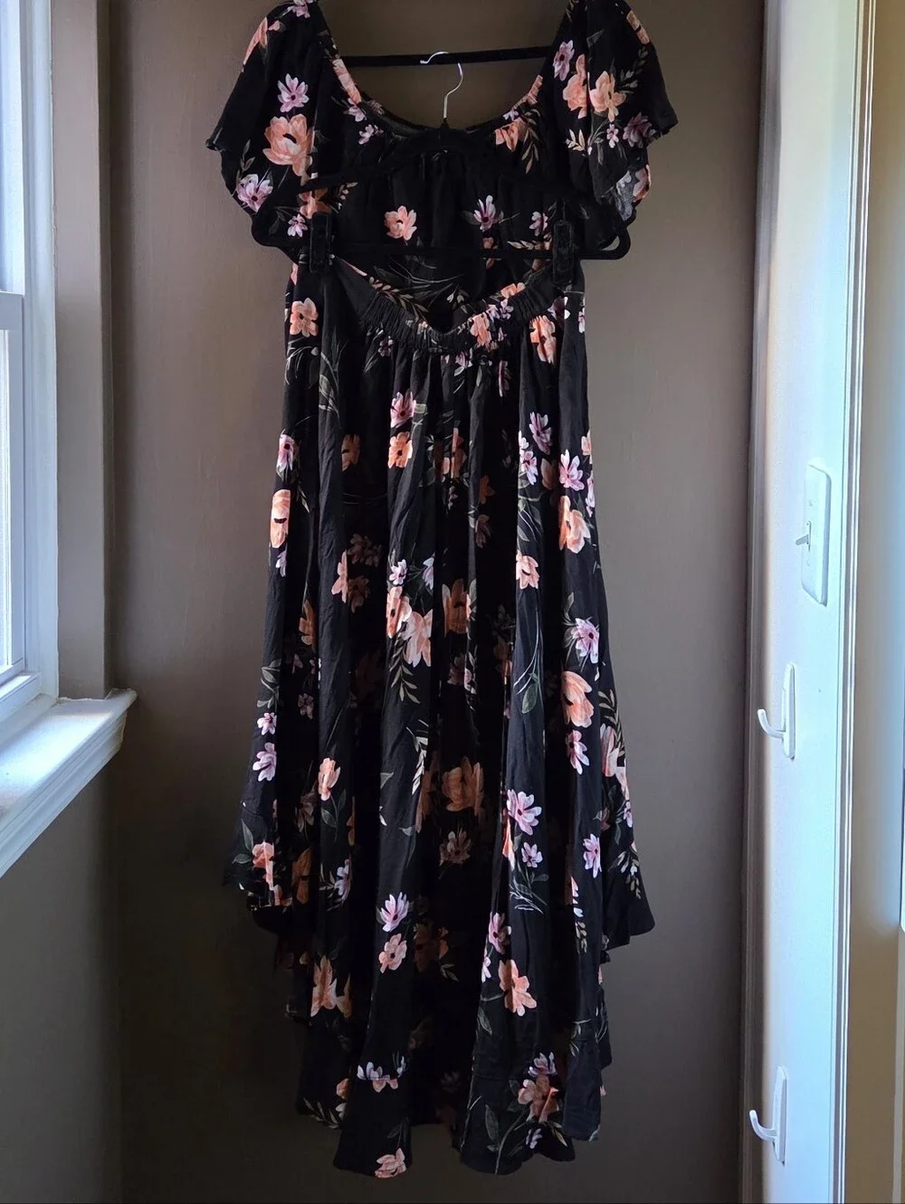 Black Floral Matching Set